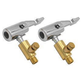 YDHfdc Pack of 2 8 mm Car Valve Lever Connector Air Chuck Brass Tyre Valve Air Pump Clip Lever Connector Tyre Inflator Nozzle for Car Tyre Inflator