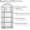 Christow Greenhouse Cover Replacement 4 Tier, Reinforced Mini Growhouse Protector
