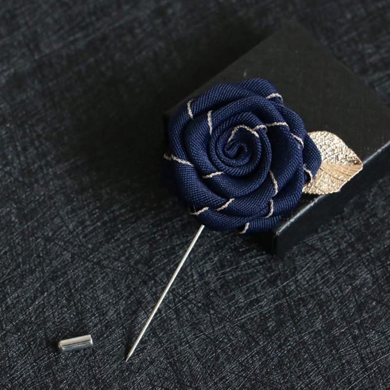 MOHSILY Vintage Crystal Bow Tie Adjustable Navy Blue Bow Tie