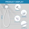 Ball Bungee Cords 4 Inch,100 PCS White Tarp Bungee Balls