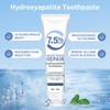 2Pcs Hydroxyapatite Toothpaste,7.5 Nano Hydroxyapatite Toothpaste Tubes for Enamel Care,
