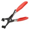 Hose Clamp Plier 8.6in/21.8cm Long Swivel 3 Jaw PVC Handle