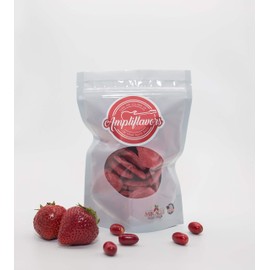 Ampliflavors- Freeze Dried Miracle Fruit Coated Strawberry Slices- Natural Flavor Enhancement, Made in USA
