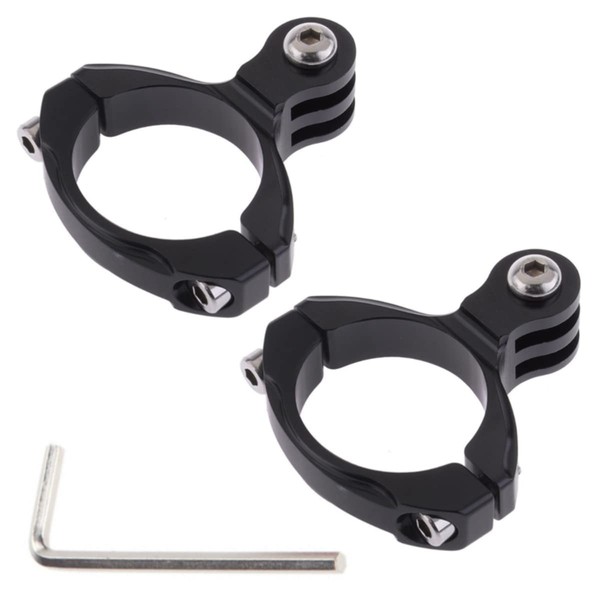 BIUCHJIU 2 Pcs Handlebar Camera Mounts Aluminum Bike Handlebar Mounts