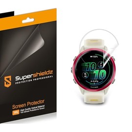 Supershieldz (3 Pack) Designed for Garmin Forerunner 570 (42mm) Screen Protector, High Definition Clear Shield (TPU)