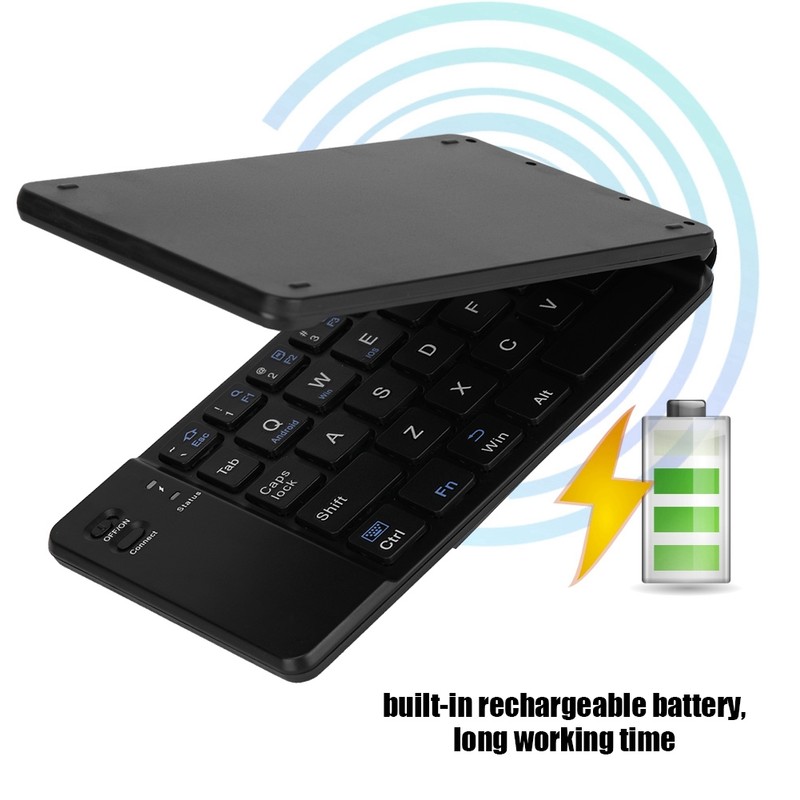 Pocket Portable Universal Foldable Wireless Bluetooth Keyboard for Tablet Phone