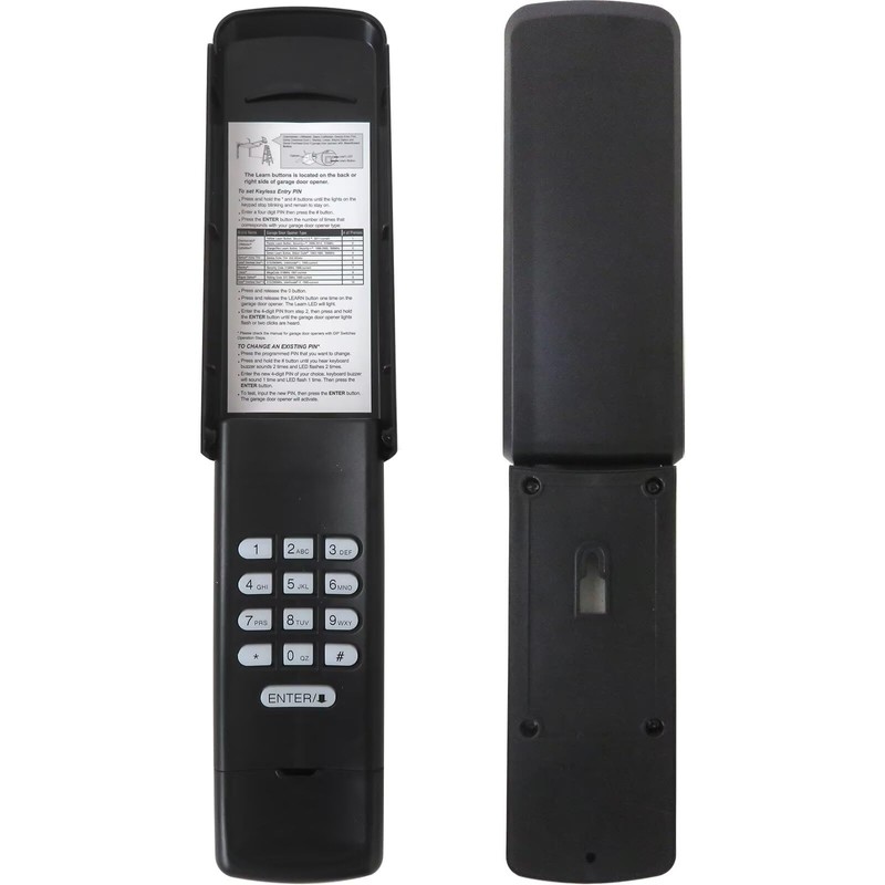 INGQI Black Garage Door Opener Keypad -Wireless Keyless Keypad -Fit