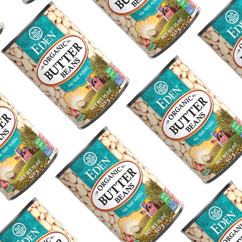 Eden Organic Butter Beans, (Baby Lima Beans), No Salt Added,