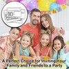seclate 10th Birthday Invitations, 25 Double-Sided Invitation Cards with 25
