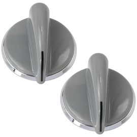 BGEHHCY WH01X10462 2Pcs Dryer Control Knob with Reinforced Metal Ring for GE DLLSR4 Series DLLSR40EG0WW DLLSR40EG1WW DLLSR40EG2WW DLLSR40EG3WW DLLSR40EG4WW DLLSR40EG5WW DLLSR40EG6WW DLLSR40GG0WW
