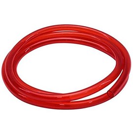 Red See-Through Fuel Line Hose, 3/8 Inch I.D. x 6 Ft.