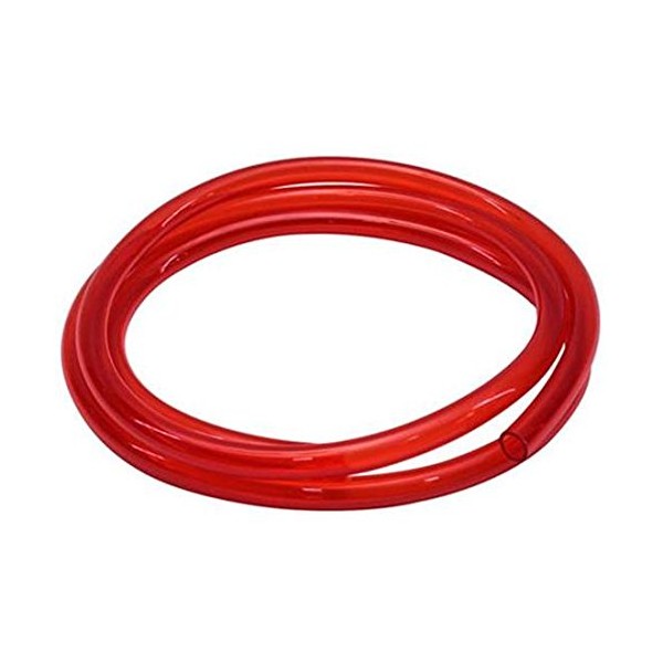 Red See-Through Fuel Line Hose, 3/8 Inch I.D. x 6