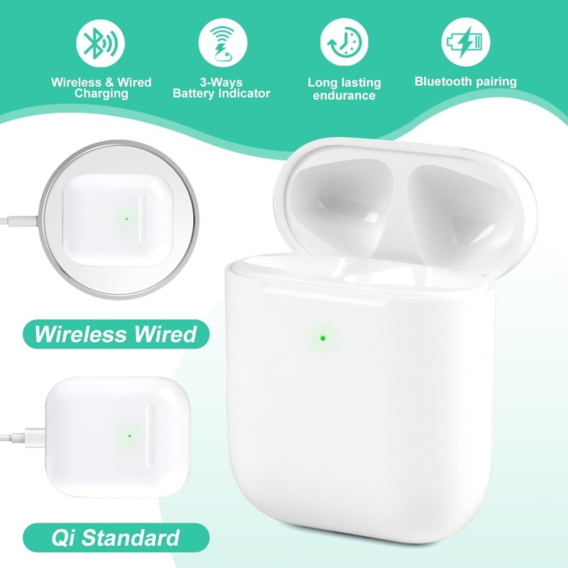 Compatible for air pod Charging case 1st & 2nd, Wireless
