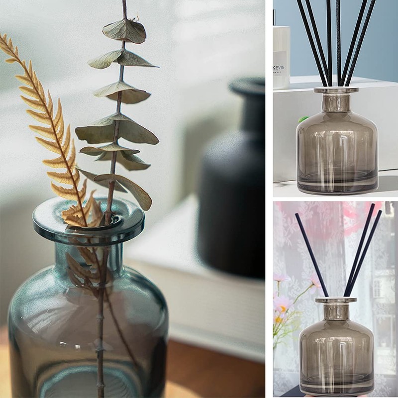 ericotry 1PCS 150ml/5oz Glass Diffuser Bottle Jars Pot Empty Refillable