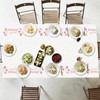 POPOYU Happy Birthday Tablecloth, Table Cloth Party Disposable for Girls