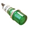 12mm Round Neon Panel Indicator Light 220-250 VAC Mains (GREEN)