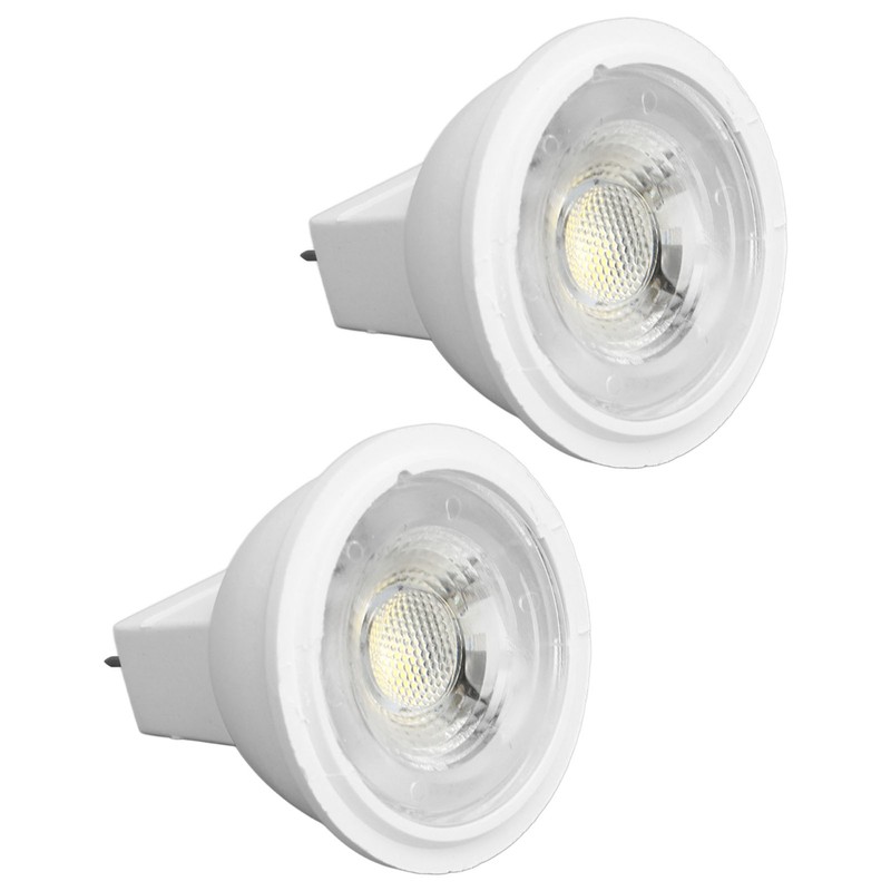 2Pcs MR11 Light Bulb High Brightness 3W 110V Faster Heat