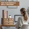 Kirigen Wood Desktop Storage Cabinet/Workspace Document Office necessity Organizer with
