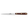 4-Inch Straight Paring Knife, Brown Rosewood Handle, Full tang Blade.