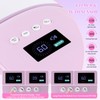 BOMOQING 126W Rechargeable UV LED Nail Lamp, Portable Cordless Nail