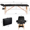Yaheetech Massage Table Portable Lash Bed Tattoo Table 28" Wide
