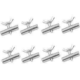 Etomvoop Pack of 8 Awning Rail Stoppers 8 mm Stopper for Piping Rail for Caravan Motorhome Camping Tent Equipment Awning Accessories, 304 Stainless Steel