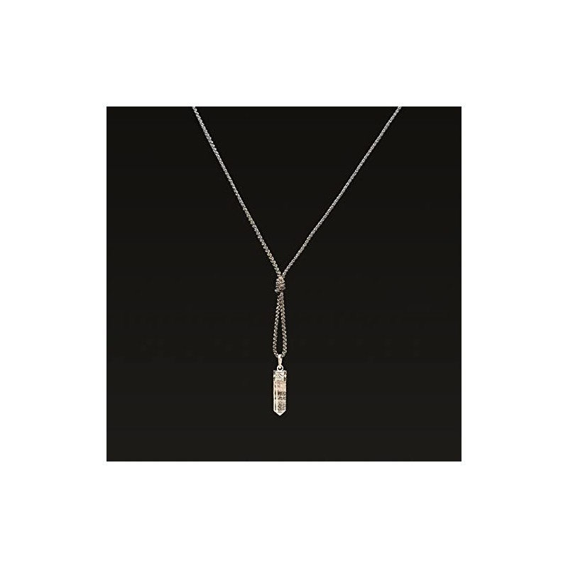 VIE VIE Pencil Pendant, 25-30mm (Clear Quartz)