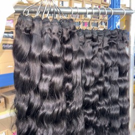 Best 100% Human Hair Bundle Deal Full-Length Burmese Curly Natural Wave Remy Hair Grade Wholesale Extension Hair Packagecolor: natura wave 1 bundle, Stretched Length: 10 Inches