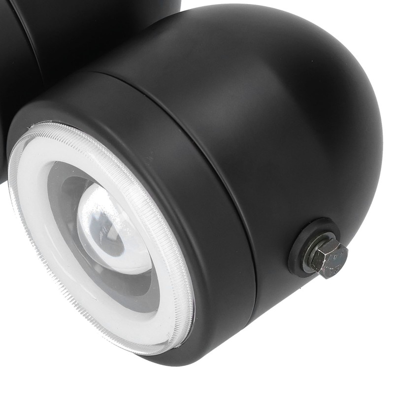 Universal LED Headlamp Double Lamps Round Angel Eyes High Low