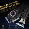 Hair Clippers for Men Cordless, 4-Piece Grooming Kit with LED