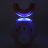 Cute Cartoon Bear Pattern U Shaped Automatic Toothbrush Electric Children
