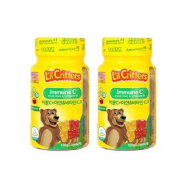 RealCreators (꾸미바이트)릴크리터스 꾸미바이트 이뮨 아연+비타민 CD 60구미 2병 (Kkumibyte) Real Critters Kkumibyte Immune Zinc + Vitamin C D 60 Gummies 2 Bottles