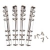 Namiki Trading [Set of 4] System Binder Hardware A6 Silver
