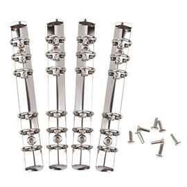 Namiki Trading [Set of 4] System Binder Hardware A6 Silver Metal Bookmark Included