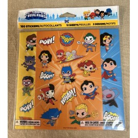 DC Super Friends Stickers ~ 160 Stickers ~ Kids Crafting Fun