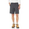 Red Kap Men's Plain Front Side Elastic Short, Charcoal, 40