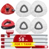 4 Pack Spin Mop Replacement Head Compatible with O Cedar