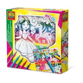 SES Creative 01150 Canvas for Painting with Metallic Effect, Various Colours