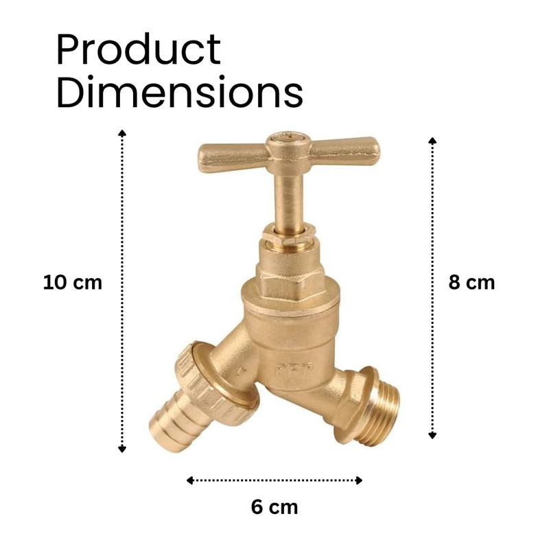 Outdoor Garden Tap – 1/2" BSP Hose Bib Outside Tap