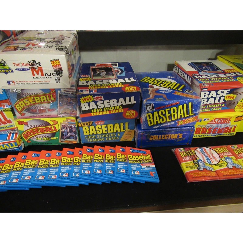 HUGE Lot of 300 Unopened Old Vintage Baseball Cards in