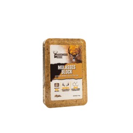 Hardwood Ridge Deer Salt Lick Block, Made with Real Molasses – Long-Lasting Attractant – Natural Feed with Essential Minerals for Antler Growth & Herd Health – 4 lb 6 Pack