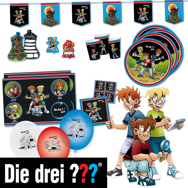 DH-Konzept Die Drei ??? Cupcake Banderoles Pack of 12