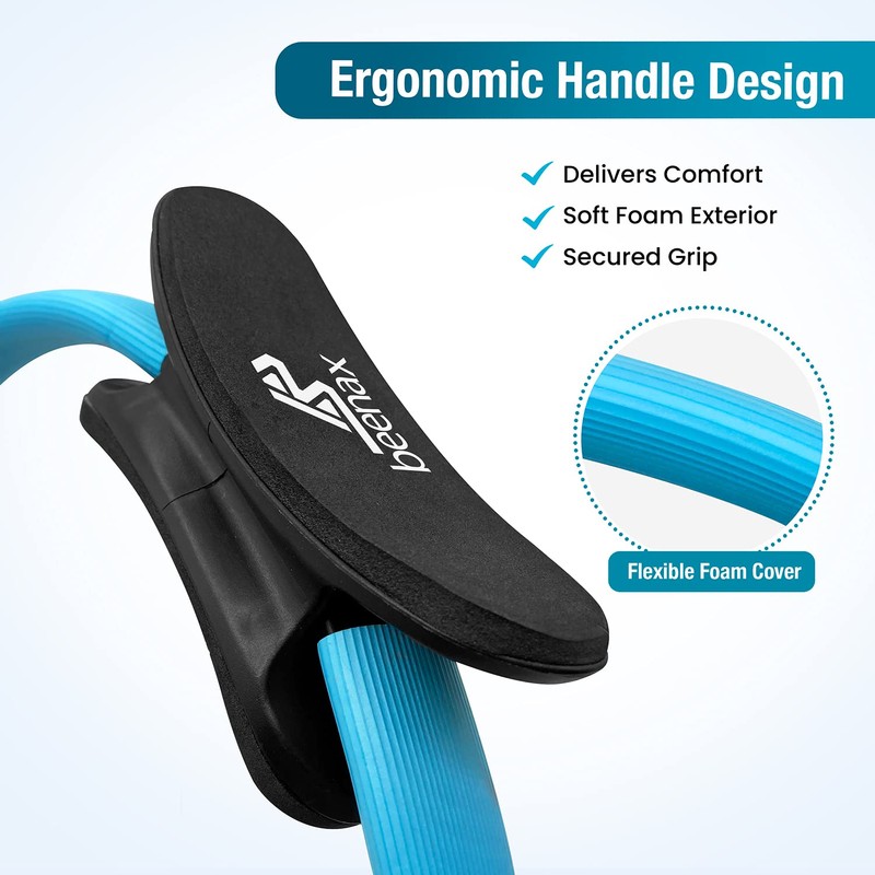 beenax Pilates Ring - Double Handle Exercise Circle, Fitness Magic