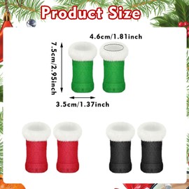 3 Pairs of Christmas Doll Shoes, 18 Inch Plush Doll Shoes, Elf Dolls Boots, Mini Boots for Dolls, Christmas Elves Accessories for 1/12 Dollhouse Costume Accessories