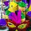 Mardi Gras Cocktail Picks Carnival Masquerade Decorative Long Toothpicks Fruit