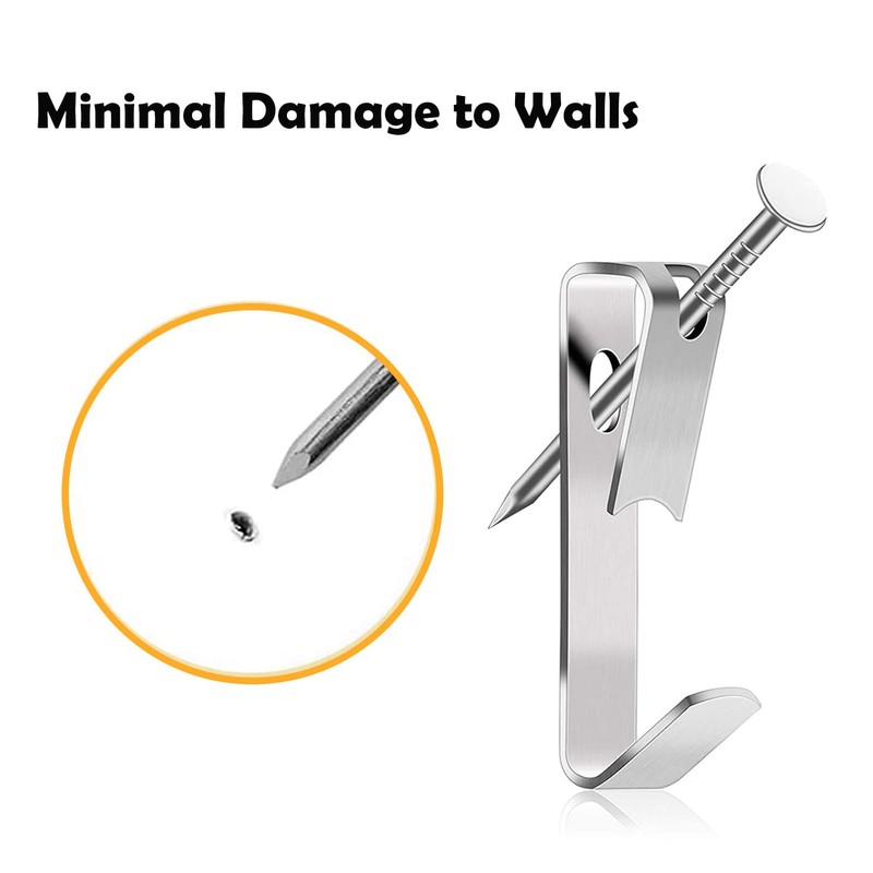 Picture Hanging Hooks with Nails, 30 lbs Heavy Duty Wall