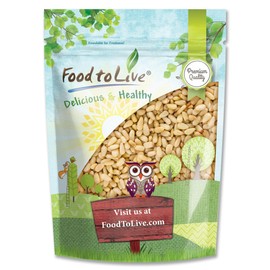 Food to Live - Pine Nuts, 6 Ounces - Whole Raw Pignolias, Unsalted, Kosher. Rich in Vitamin E, Protein. Great for Pesto, Salads, Homemade Desserts.