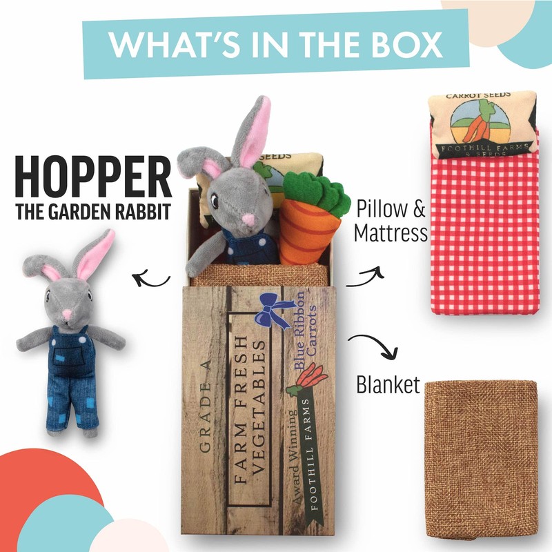 Foothill Toy Co. Animals in Boxes - 'Hopper The Garden
