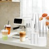 Cashger 16 oz Plastic Cups with Lids and Straws To
