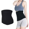 YJZQ Women's Thermal Lumbar Support Lower Back Belt Brace Cashmere Knit Stomach Kidney Warmer Abdominal Binder Waist Trimmer Band Postpartum Belly Wrap - Warming Kidney- C Section Surgical Recovery